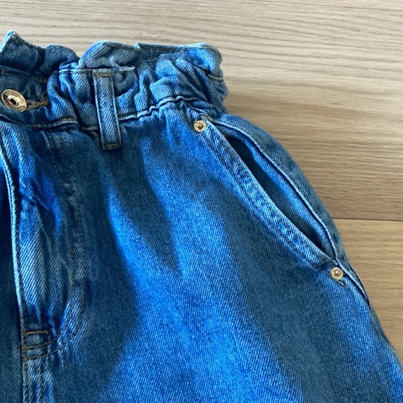 Zara Jeans Zara High Waist Paperbag Denim Jeans Size 436 Poshmark